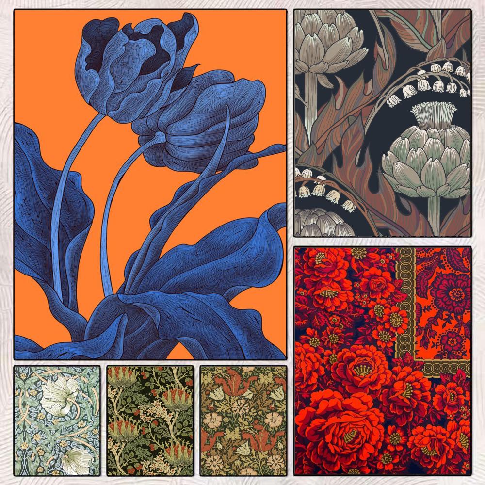 Art Craft William Morris - Poster, perfekter Aufkleber, selbstklebende Wandkunst, entworfen