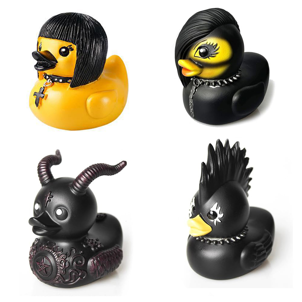 Art Craft Duck - Gothic Satan Ente Statue Goth Punk