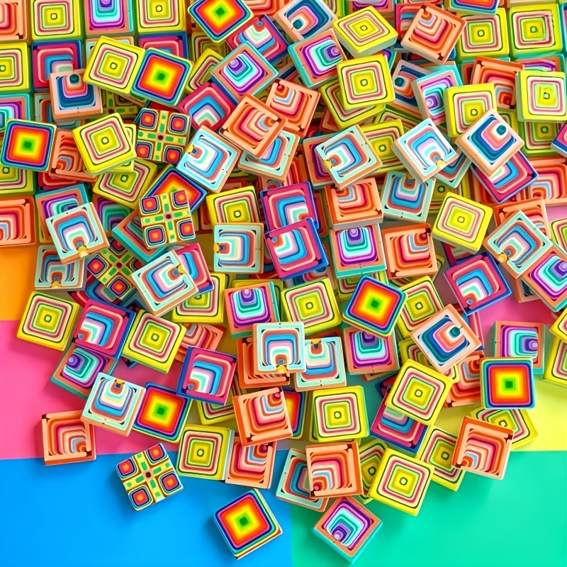 Art Craft Rainbow - 100/200g bunter Mosaikmaterialien, geometrische quadratische Mosaikglasstücke