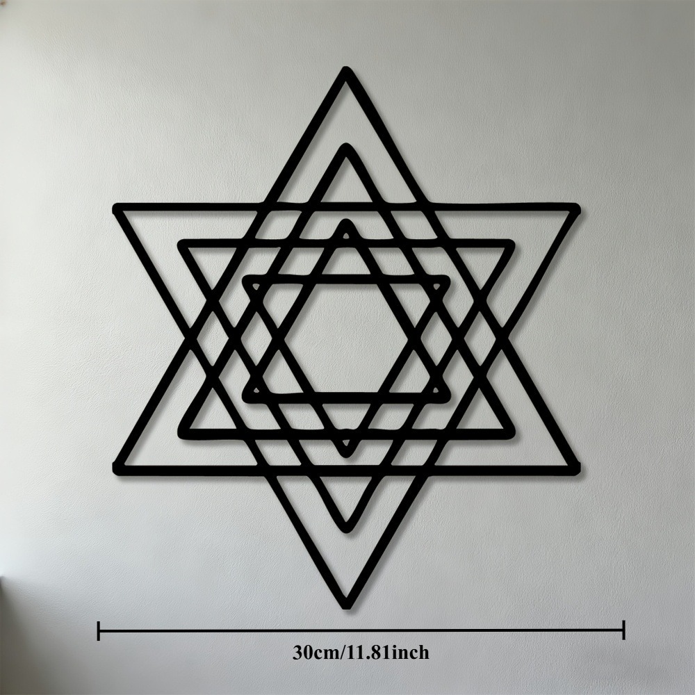 Art & Craft Paper For Kids - CIFBUY Metall-Wandkunst, Eisen-Davidstern, jüdisches Symbol, Dekor,