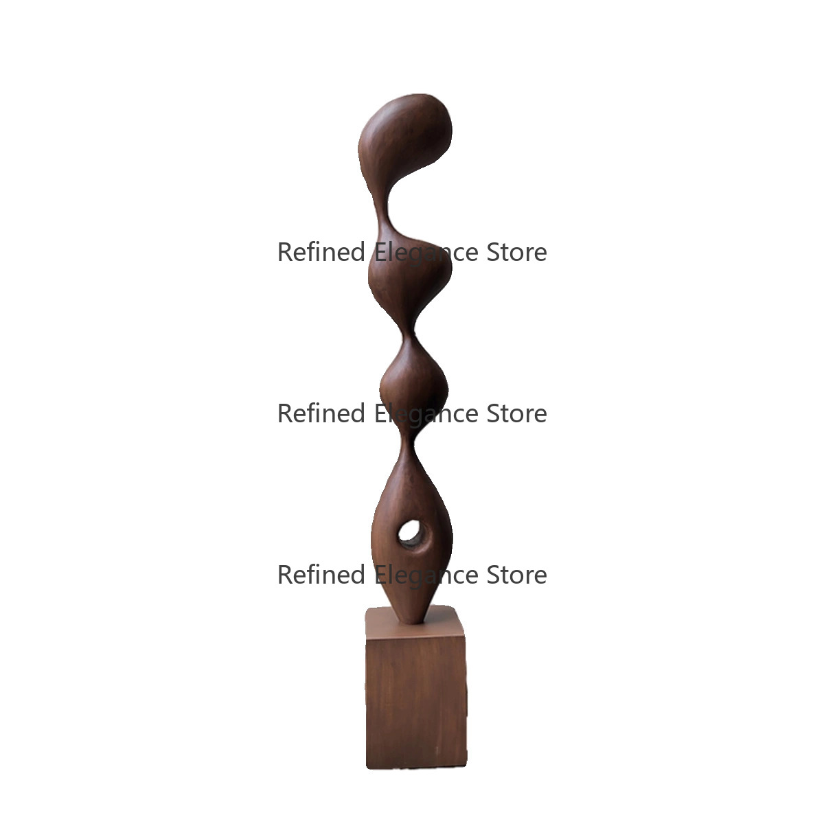 Art Craft Gallery - Handgefertigte Massivholz Abstrakte Skulptur Maßgefertigte Wohnkunst