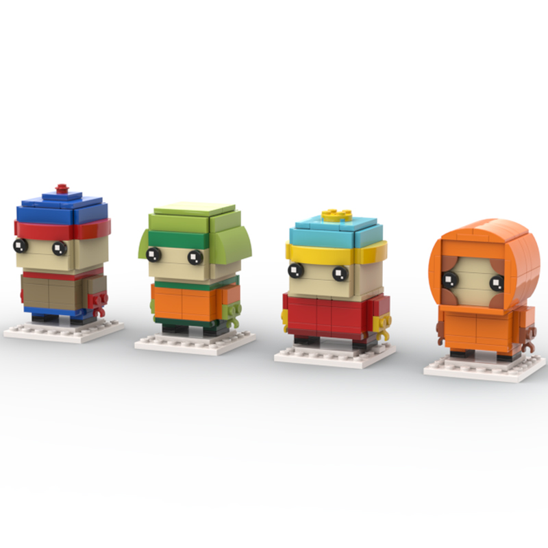 Art Craft Idea - 336-teiliges MOC South Park BrickHeadz Modell-Bausteinset,