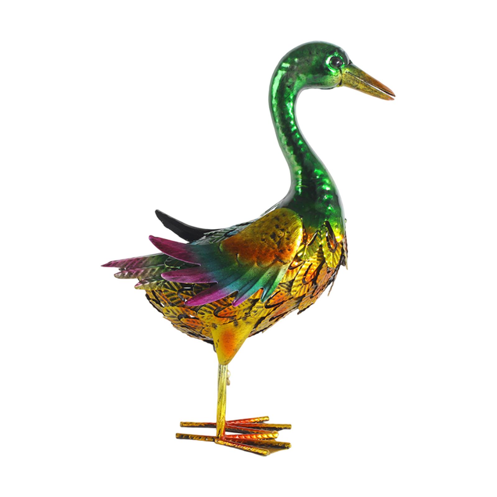 Art Craft Duck - Stehende Entenstatue aus Eisen, lebensechte Tierfigur