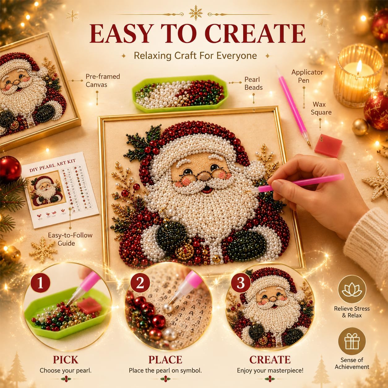 DIY Weihnachts-Perlen-Diamant- – Art Craft Holiday Bewertung und Preis