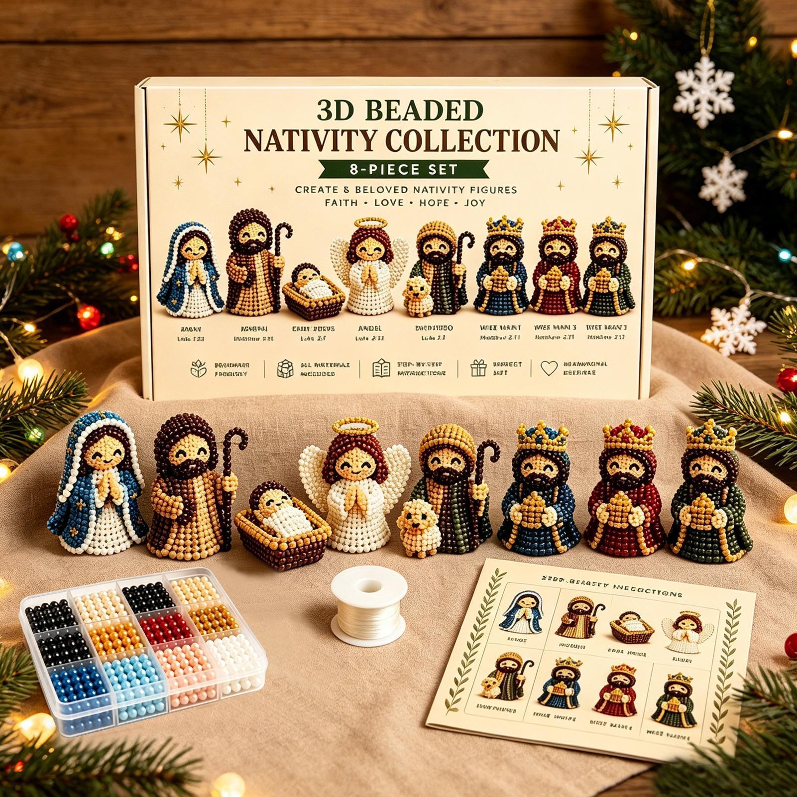 Krippenfiguren-Perlenkunst-Set – Art Craft Holiday Bewertung und Preis
