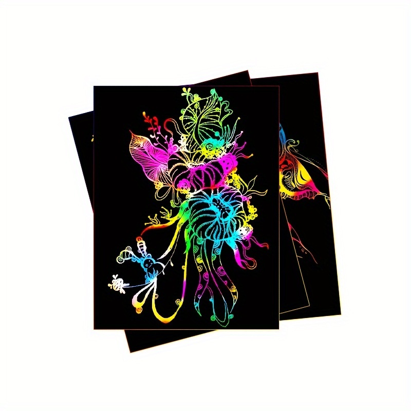 50 Stück Kratzpapier für Kinde – Art Craft Rainbow Bewertung und Preis