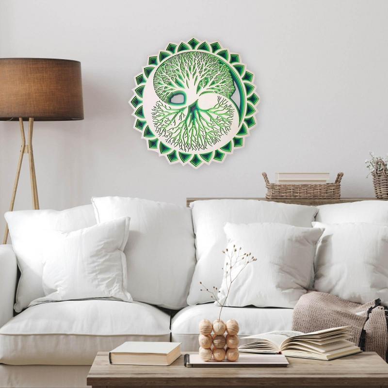 Wandkunst aus Holz mit Bäumen, – Art Craft Meaning Bewertung und Preis