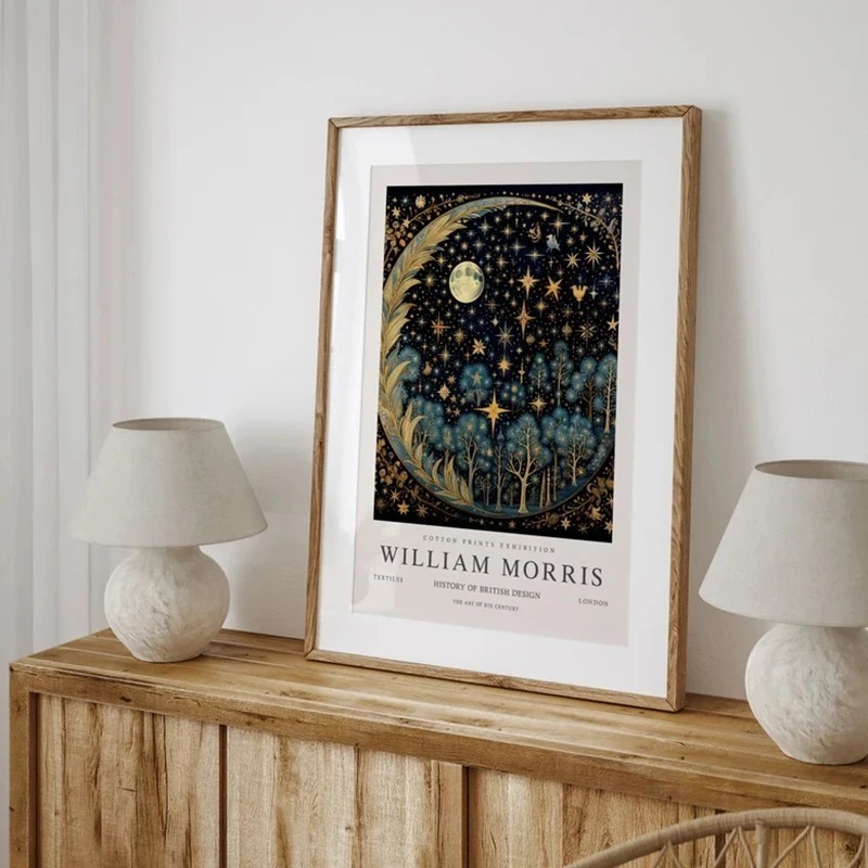 Vintage Mond und Sterne Willia – Art Craft William Morris Bewertung und Preis