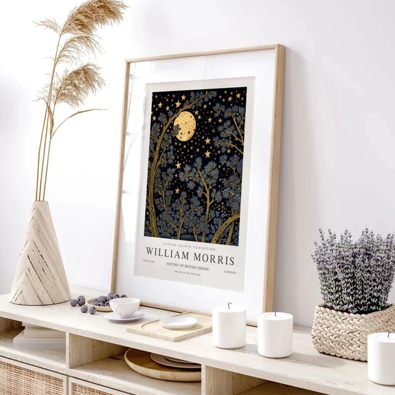 Vintage Mond und Sterne Willia – Art Craft William Morris Bewertung und Preis