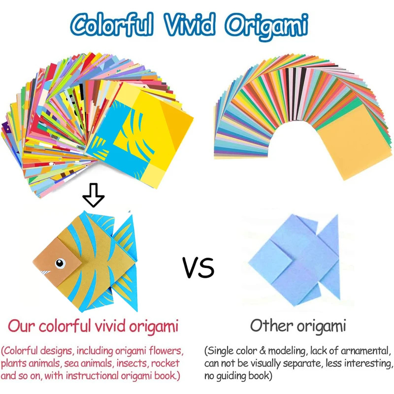 Origami-Set mit 30/96 Blatt Pa – Art Craft Rainbow Bewertung und Preis