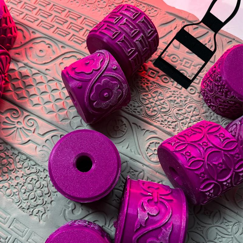 Keramik-Texturrad für Tonprägu – Art Craft Workshop Bewertung und Preis