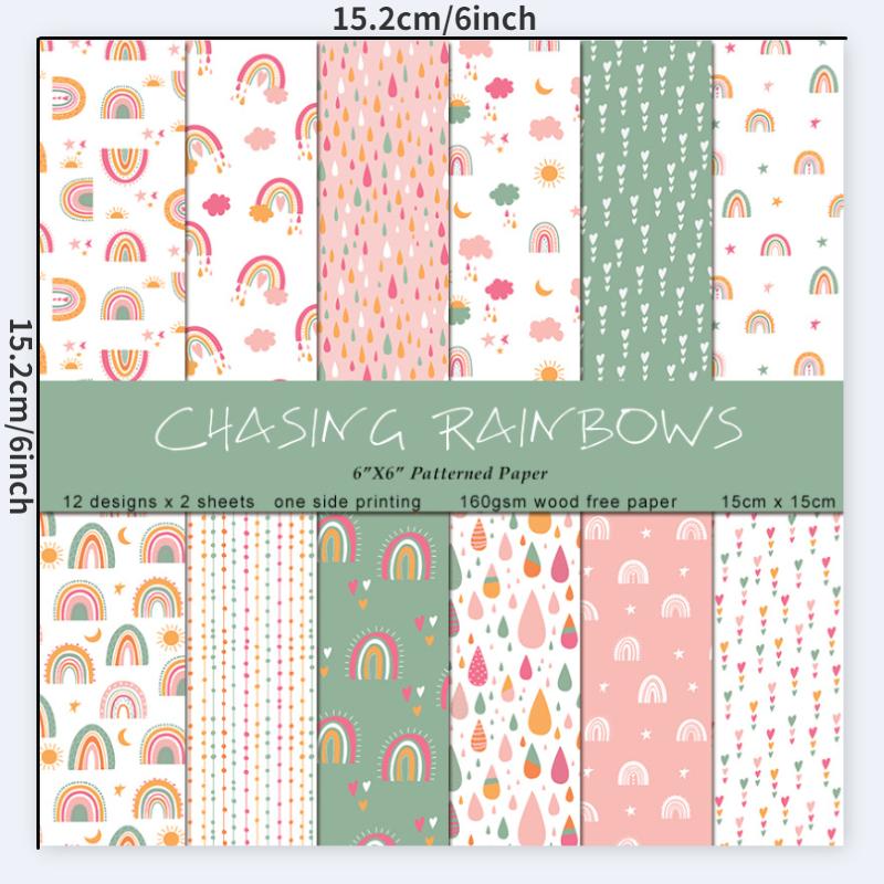 24 Blatt/Set Regenbogen-Bastel – Art Craft Rainbow Bewertung und Preis