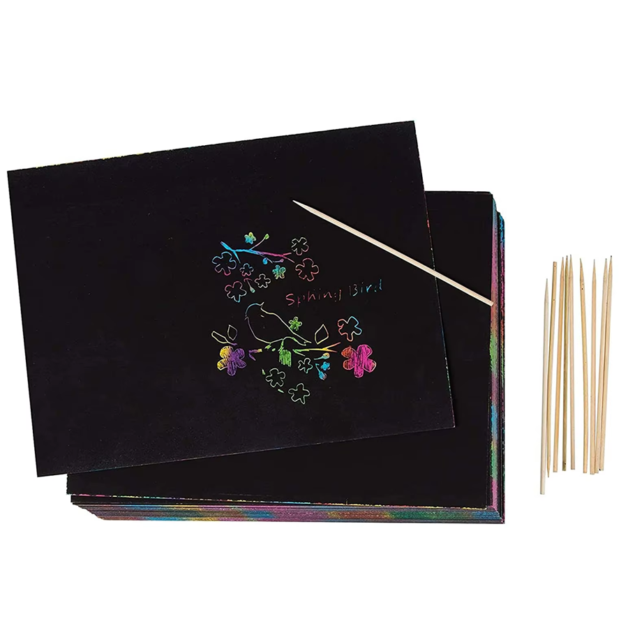 10/30 Stück Regenbogen-Kratzpa – Art Craft Rainbow Bewertung und Preis