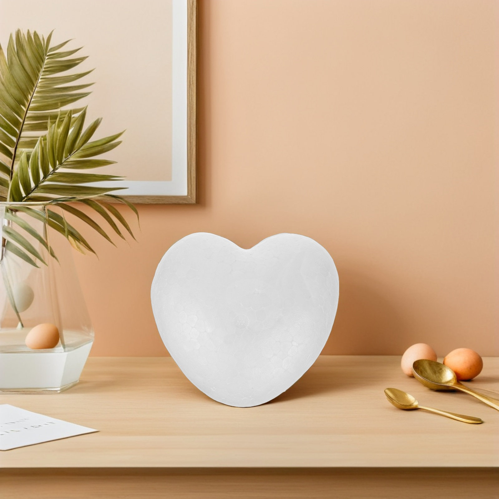 10 Stück weiße Schaumstoff-Her – Art Craft School Bewertung und Preis