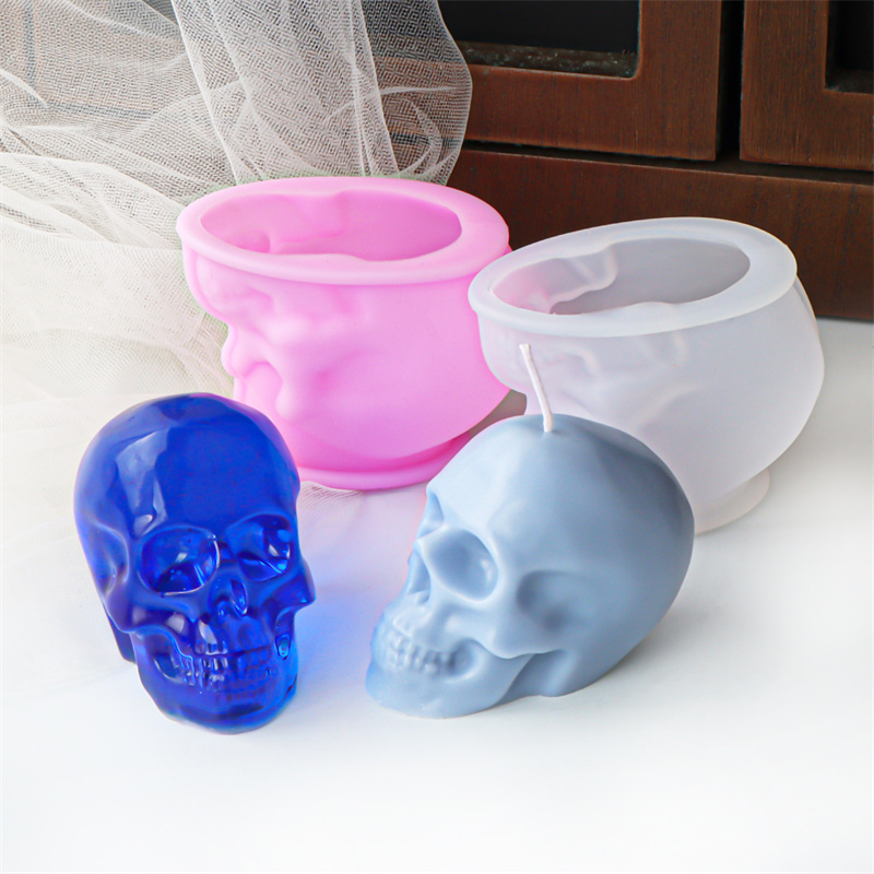 Weiße und rosa Totenkopf-Kerze – Art Craft Holiday Bewertung und Preis