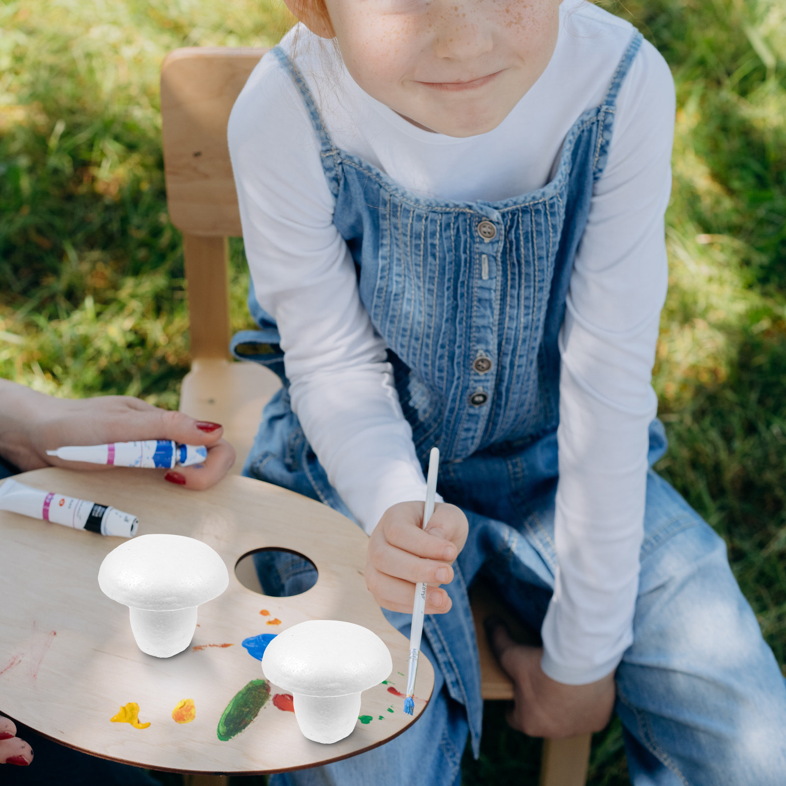 5 Stück weiße Schaumstoff-Pilz – Art Craft School Bewertung und Preis